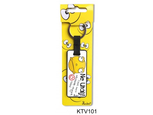 (KTV101) Vicces Kulcstartó 7,5 cm - Ne utálj - Vicces Ajándékok